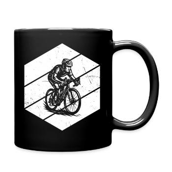 Roadbike artwork for your outfit - Full Colour Mug - black - Right