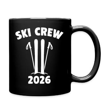 Ski Crew 2026 Logo - Tasse einfarbig - Schwarz - Rechts