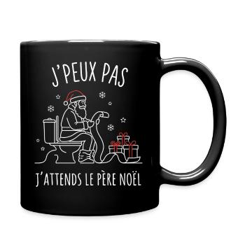 Joyeux Noël 2025 Humour Père Noël Original - Full Colour Mug - black - Right