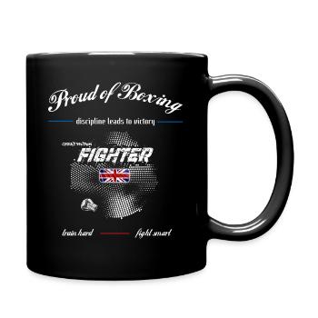 Proud of Boxing - fighter - United Kingdom - Full Colour Mug - black - Right