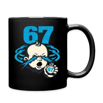 67 Six Seven - Gen Z - Full Colour Mug - black - Right