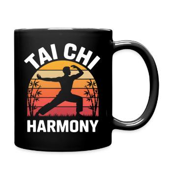 Tai Chi Harmony – Sunset & Balance - Full Colour Mug - black - Right