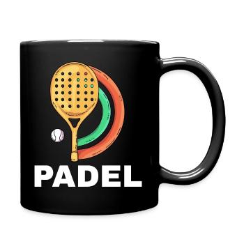 Ich kann kein Padel haben - Tasse einfarbig - Schwarz - Rechts