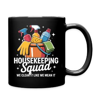 Funny Cleaning Design - Full Colour Mug - black - Right