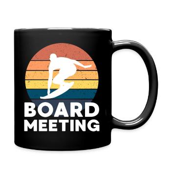 Réunion du conseil de surf - Mug uni - noir - Droite