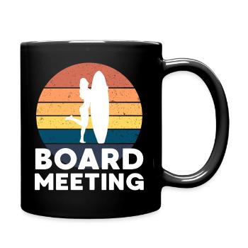 Réunion du conseil de surf - Mug uni - noir - Droite