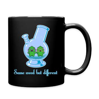 Same weed but different - Tasse einfarbig - Schwarz - Rechts