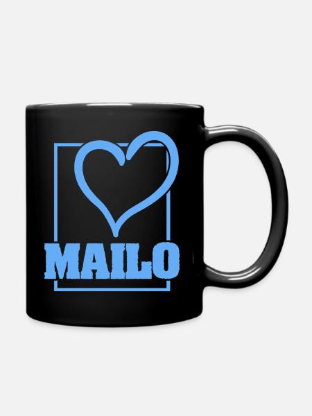 Bachelor Mailo - Tasse einfarbig - Schwarz