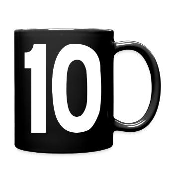 10 - Tasse einfarbig - Schwarz - Rechts