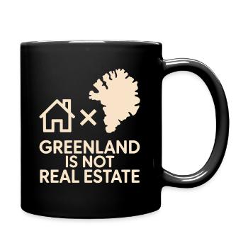 Greenland Is Not Real Estate Arctic Sovereignty - Full Colour Mug - black - Right