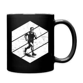 Purist Running Theme - Full Colour Mug - black - Right