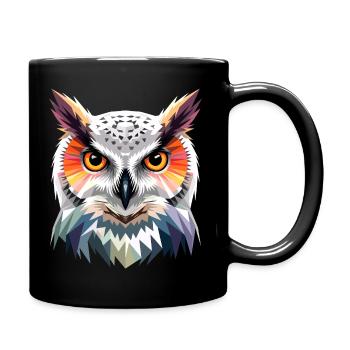 Snowy Owl White Owl Owl Owl Owl Snow Owl - Full Colour Mug - black - Right