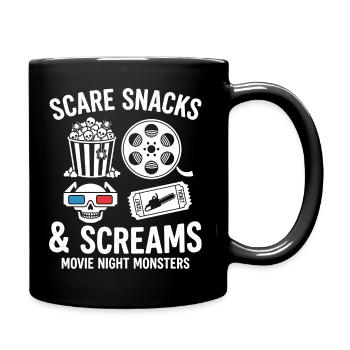 Scare Snacks & Screams - Tasse einfarbig - Schwarz - Rechts