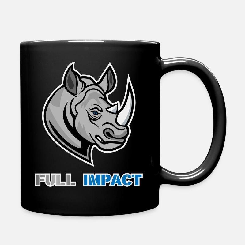 Nashorn-BJJ-Workout - Tasse einfarbig - Schwarz