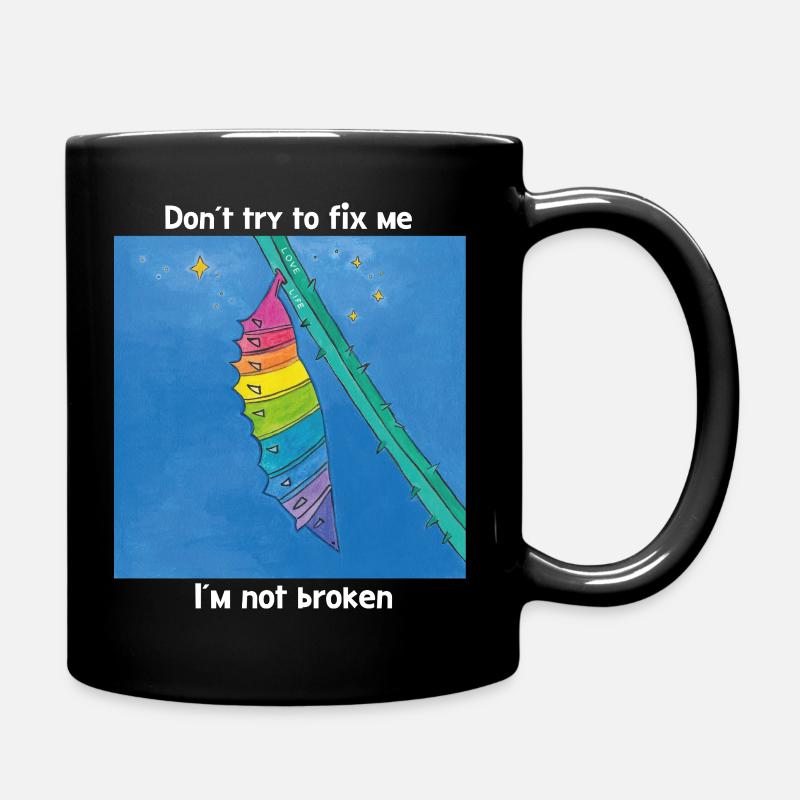 Gut so, wie ich bin!  - Tasse einfarbig - Schwarz