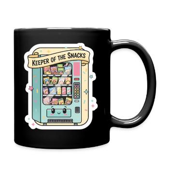 Hüter des Snack-Verkaufs - Tasse einfarbig - Schwarz - Rechts