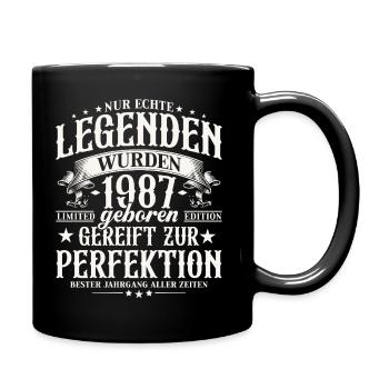 Cadeau d’anniversaire Born Legends du Vintage 1987 - Mug uni - noir - Droite