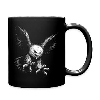 Seeadler - Tasse einfarbig - Schwarz - Rechts