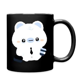 Café de l’ours polaire fatigué - Mug uni - noir - Droite