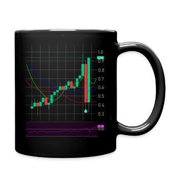 Échange d’actions crypto - Mug uni - noir - Droite