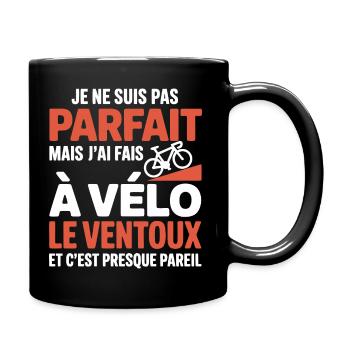 j ai fais le ventoux à vélo cadeau velo cycliste - Mug uni - noir - Droite