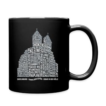 Noms de rues de Quedlinburg (Typo-3D-Edition) - Mug uni - noir - Droite