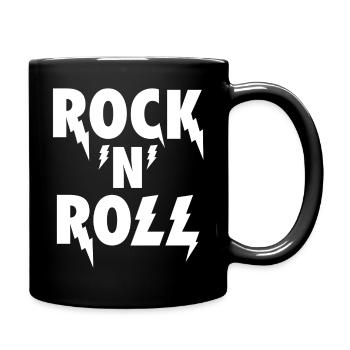 Emblème de la foudre Rock’N’Roll - Mug uni - noir - Droite