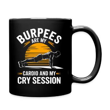 Citations d’instructeurs de Burpees pour l’entraînement en salle de sport - Mug uni - noir - Droite