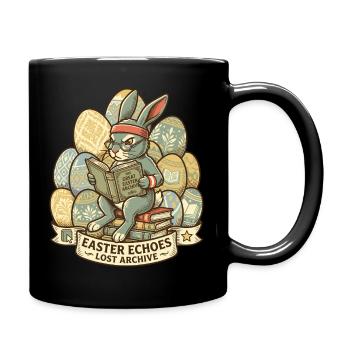 Archiviste du lapin de Pâques - Mug uni - noir - Droite