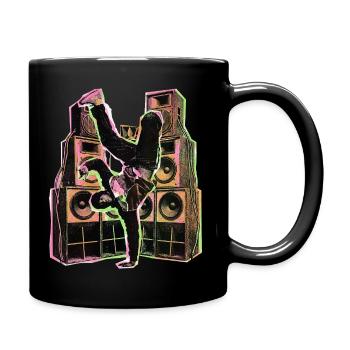 Hip Hop Breakdance - Tasse einfarbig - Schwarz - Rechts