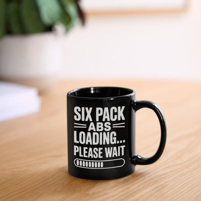 Six Pack Abs Loading... Please Wait Full Colour Mug