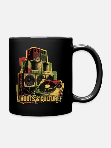 Roots Reggae Dub Soundsystem - Tasse einfarbig - Schwarz