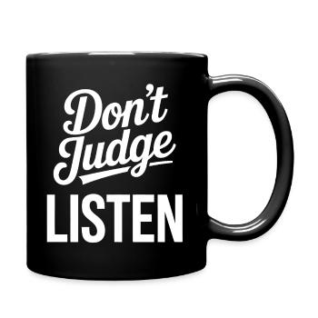 Do Not Judge - Full Colour Mug - black - Right