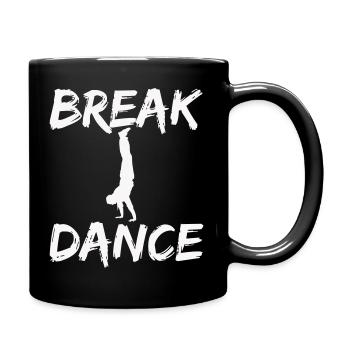 Breakdance Silhouette Motif - Full Colour Mug - black - Right