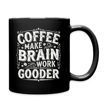 Kaffee Spruch - Lustiges Vintage Kaffeeliebhaber - Tasse einfarbig - Schwarz - Rechts
