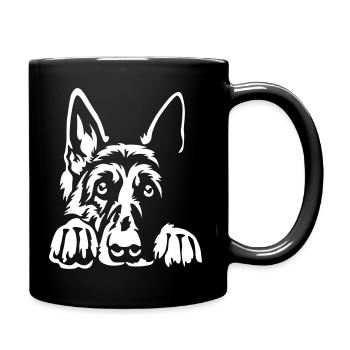 German Shepherd "Black Edition" - Full Colour Mug - black - Right