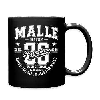 Malle 2026 Party Crew Zweite Heimat - Tasse einfarbig - Schwarz - Rechts