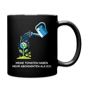 Urban Gardening, Technik, Hobby Design - Tasse einfarbig - Schwarz - Rechts