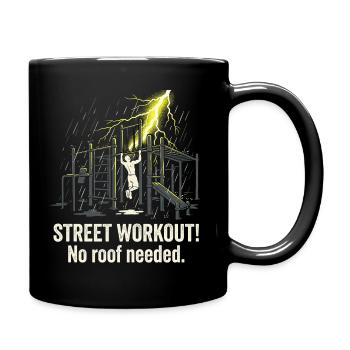 Calisthenics Street Workout - Tasse einfarbig - Schwarz - Rechts