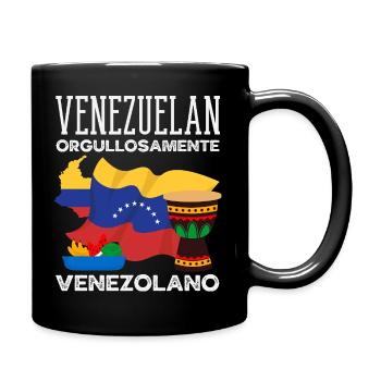 Venezuela Flagge Stolz & Heimat Venezuela - Tasse einfarbig - Schwarz - Rechts