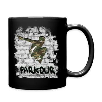 Parkour - Mug uni - noir - Droite