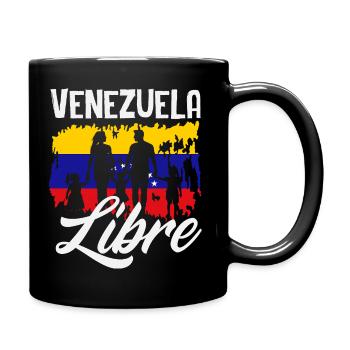 Venezuela Flagge Stolz & Heimat Venezuela - Tasse einfarbig - Schwarz - Rechts