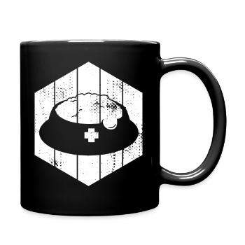 Haustier Futter - Tasse einfarbig - Schwarz - Rechts