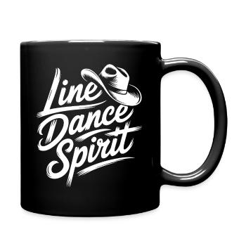 Line Dance Spirit: Western Rhythm - Tasse einfarbig - Schwarz - Rechts