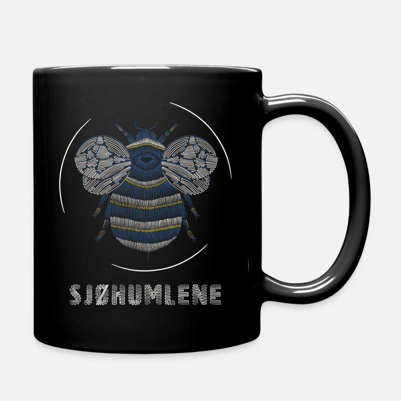 Die See hüpft - Tasse einfarbig - Schwarz