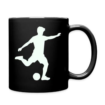 Silhouette de baby-foot en saut - Mug uni - noir - Droite
