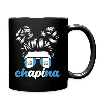 Guatemala Flagge T-Shirt Stolz & Heimat Chapín - Tasse einfarbig - Schwarz - Rechts