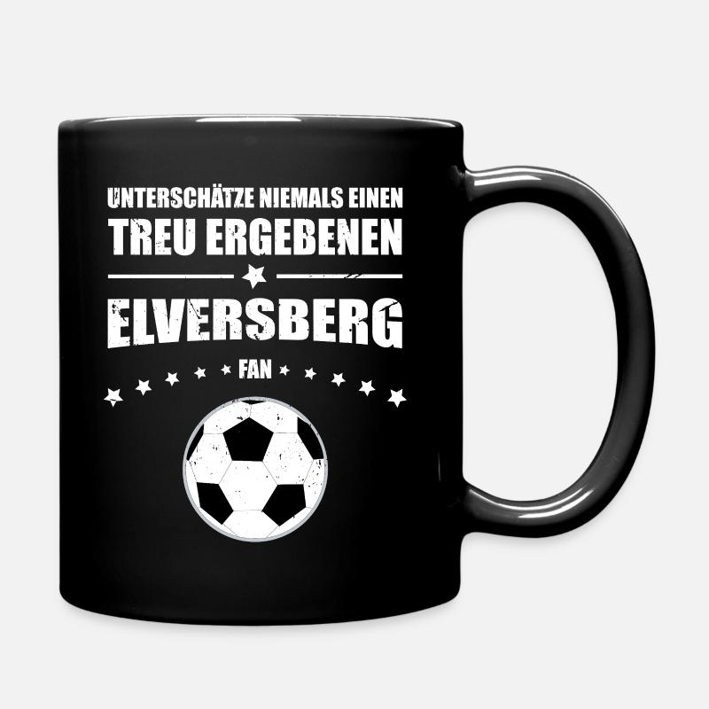 Treu ergebener Elversberg Fan Geschenk | Retro - Tasse einfarbig - Schwarz