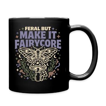Don de Fée Forêt de Fées Champignons du Fairycore - Mug uni - noir - Droite