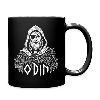 Odin, Plumes de Corbeau - Mug uni - noir - Droite